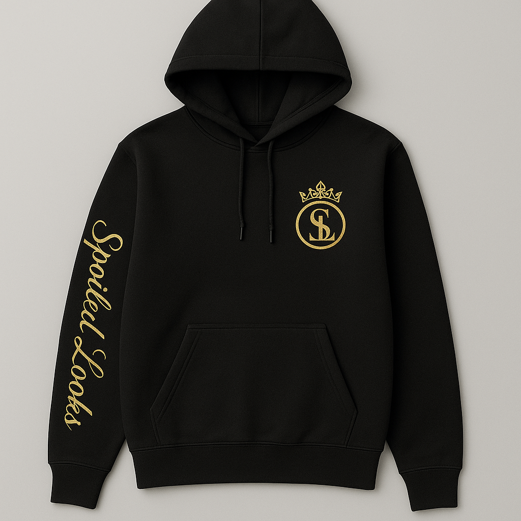 Spoiled Looks Signature Hoodie – Pink & Black