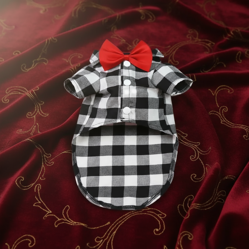 The Dapper Flannel Pup Shirt