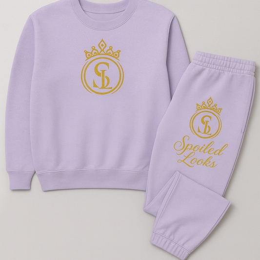 Spoiled Looks Lavender Luxe Sweat Set