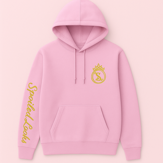 Spoiled Looks Signature Hoodie – Pink & Black