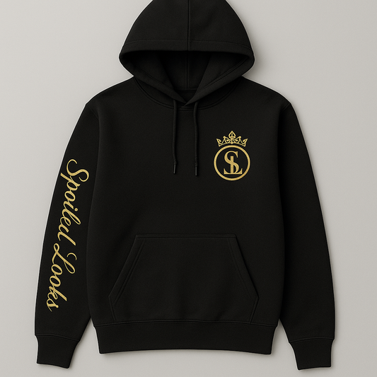 Spoiled Looks Signature Hoodie – Pink & Black