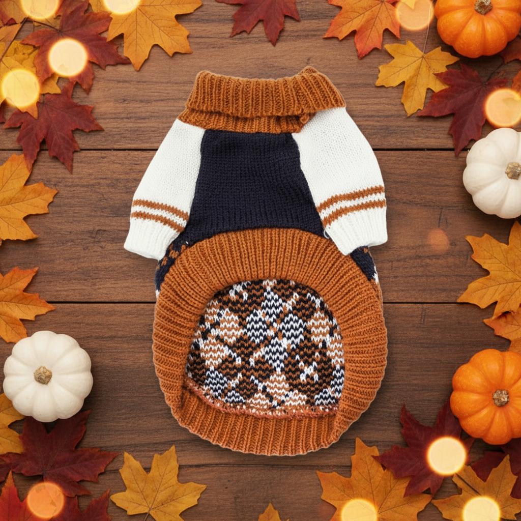 Autumn Prep Pup Sweater🍁🍂