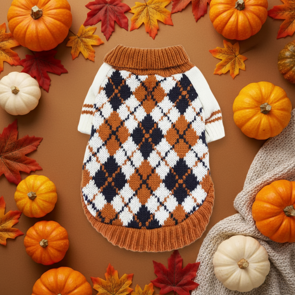 Autumn Prep Pup Sweater🍁🍂