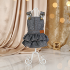 Denim Ruffle Dress – Luxury Pet Overall