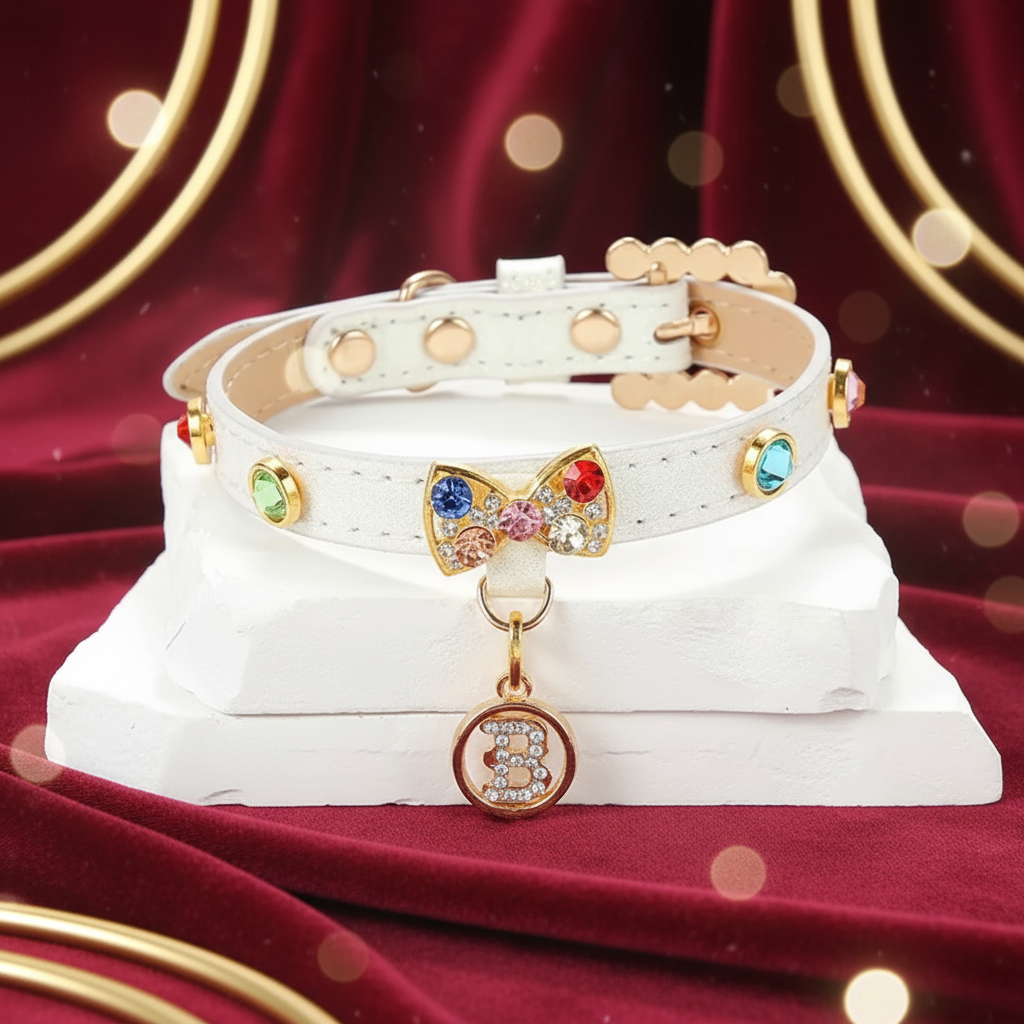 Crystal Bow Luxury Cat / dog Collar